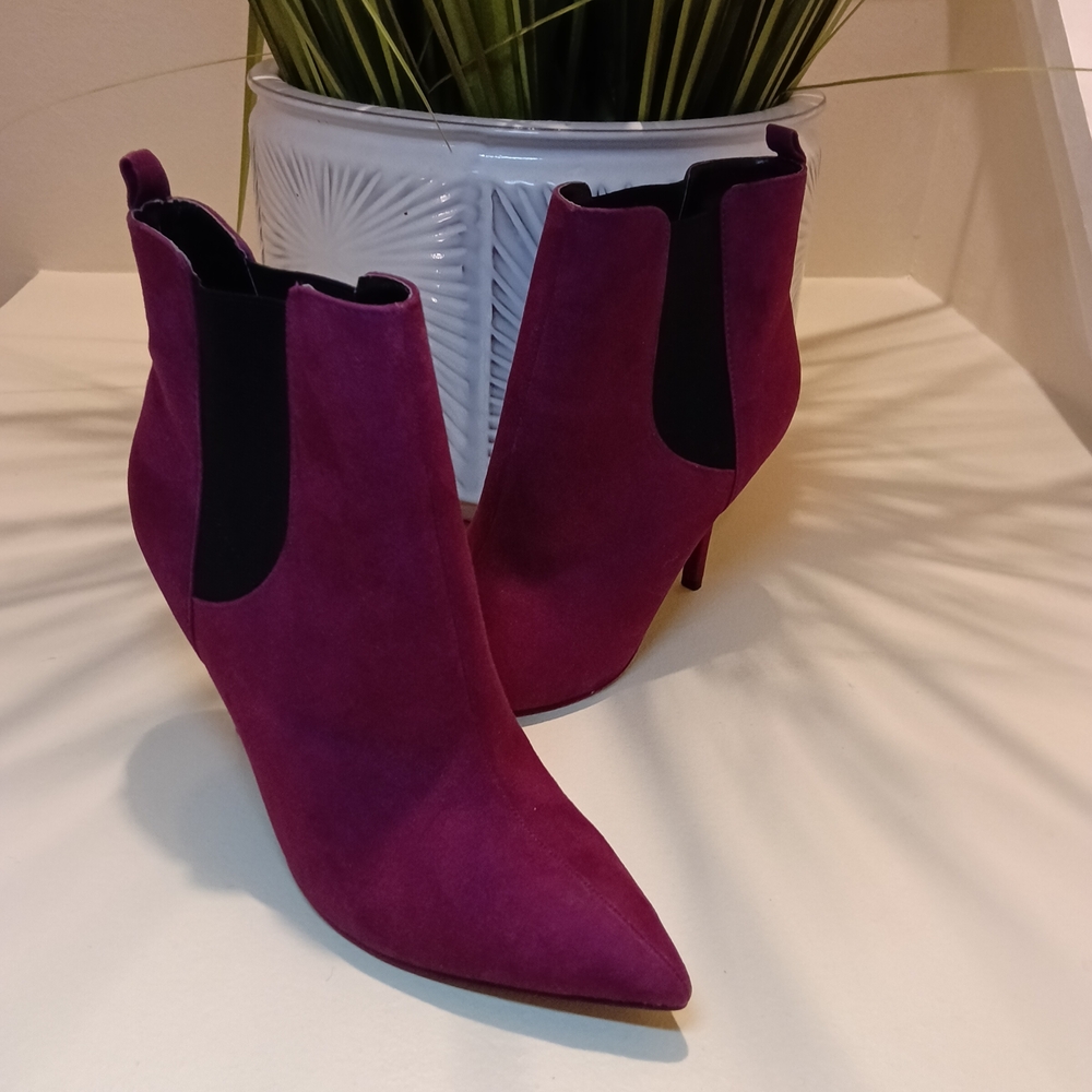 Guess Plum Ankle Booties